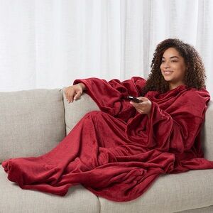 Sharper Image **NAVY BLUE** Heated Wearable Blanket